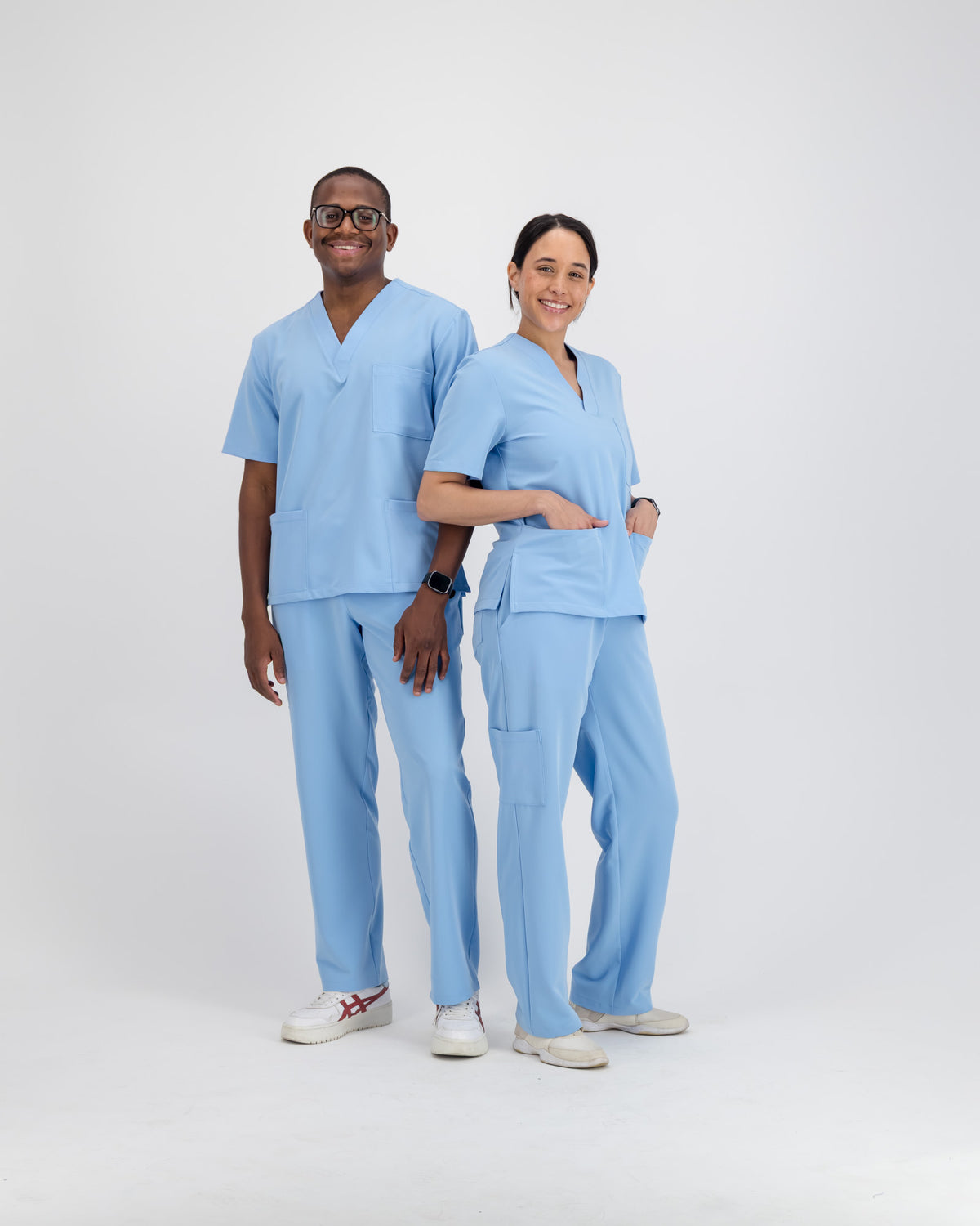 VYTA Core Womens Scrub Top - Baby Blue