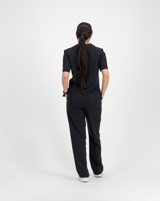 VYTA Core Womens Scrub Set - Black