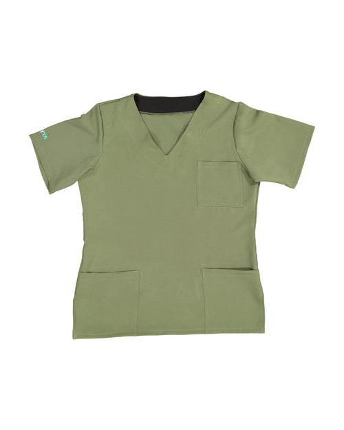 Unisex Vneck 3 pocket top