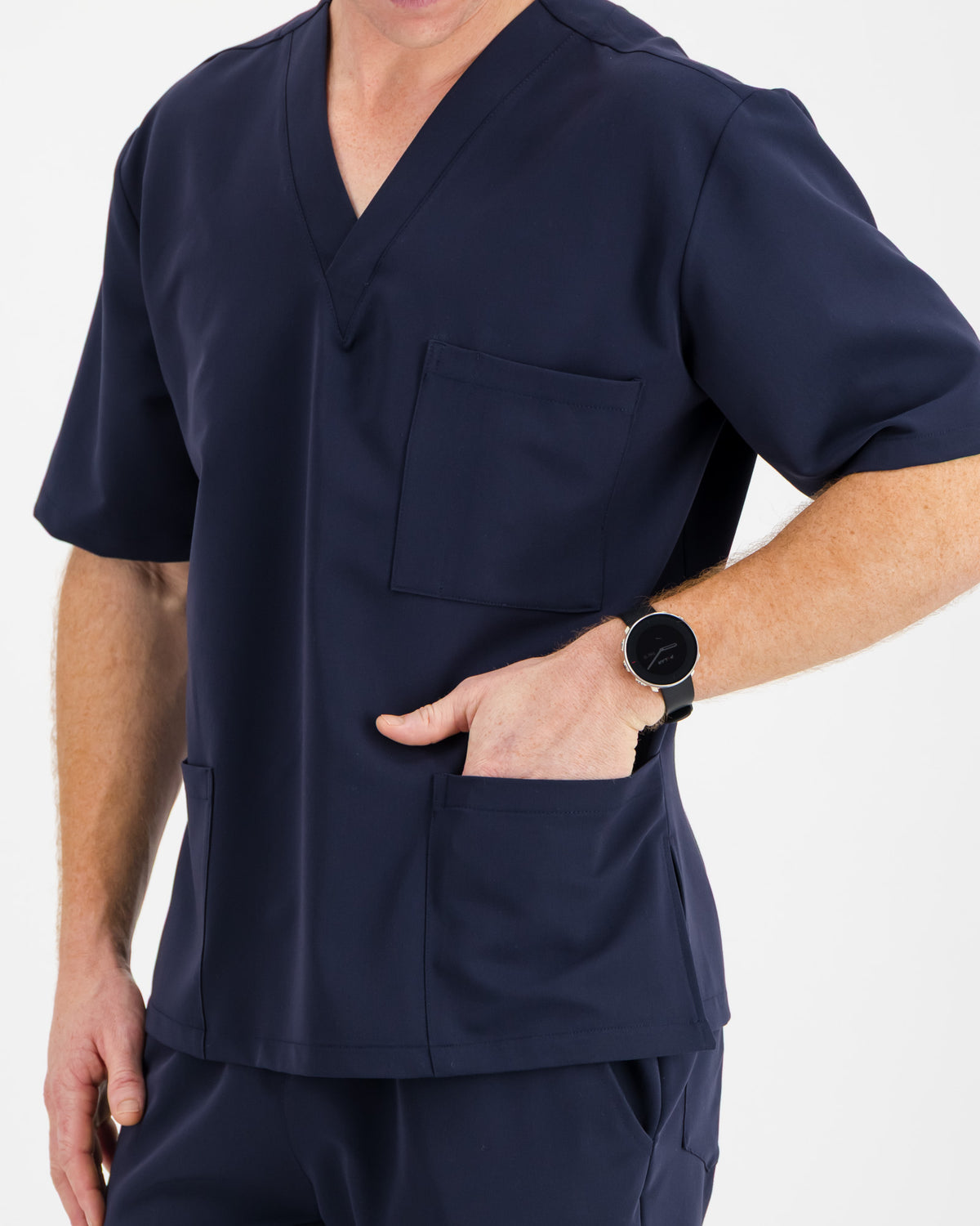 VYTA Core Mens Scrub Top - Navy