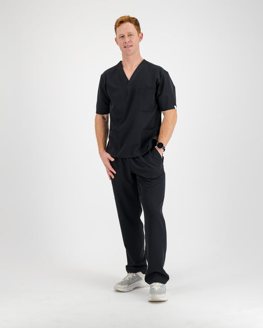 VYTA Core Mens Scrub Set - Black