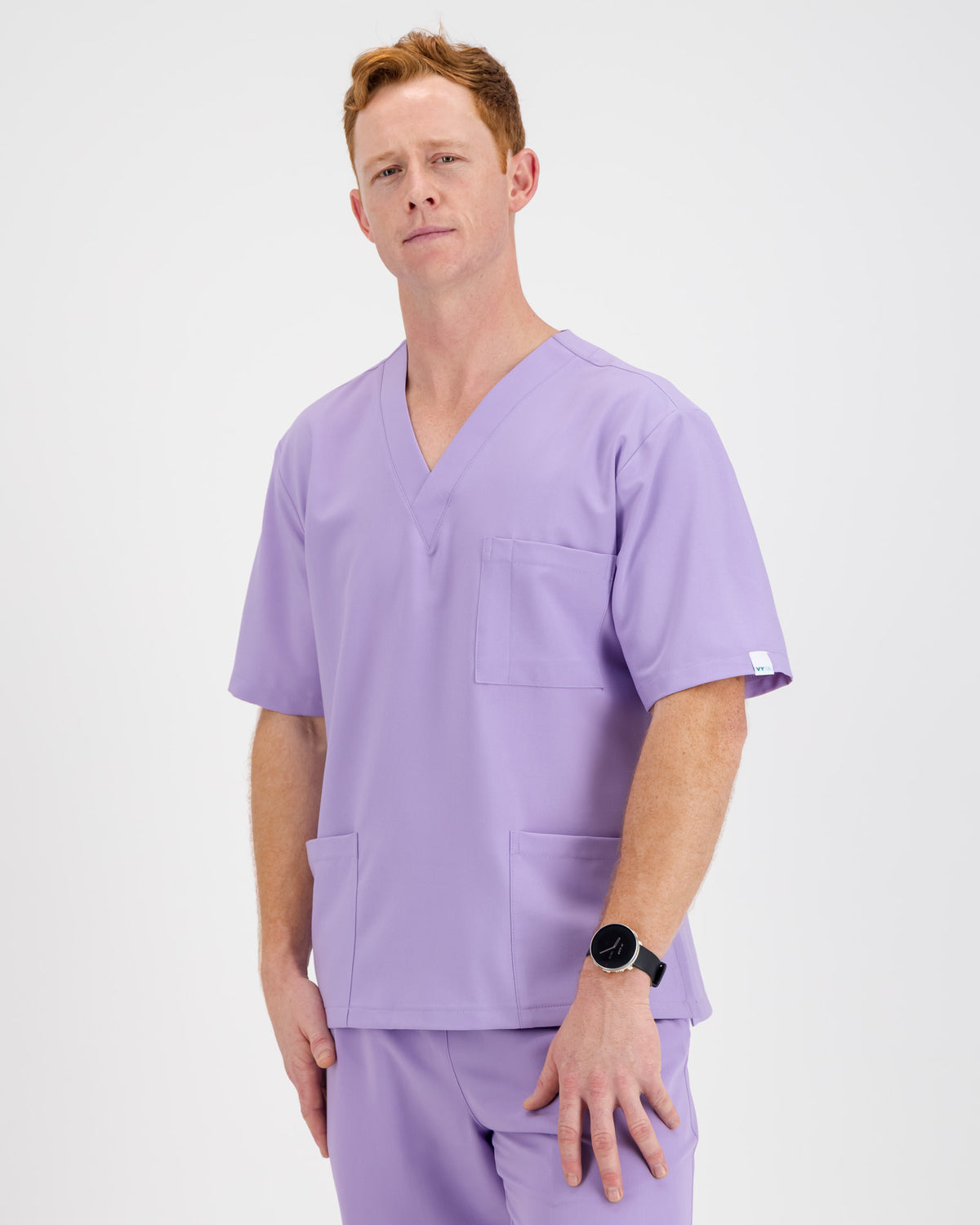 VYTA Core Mens Scrub Top - Lilac