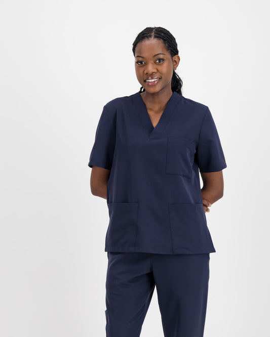 VYTA Core Womens Scrub Top - Navy