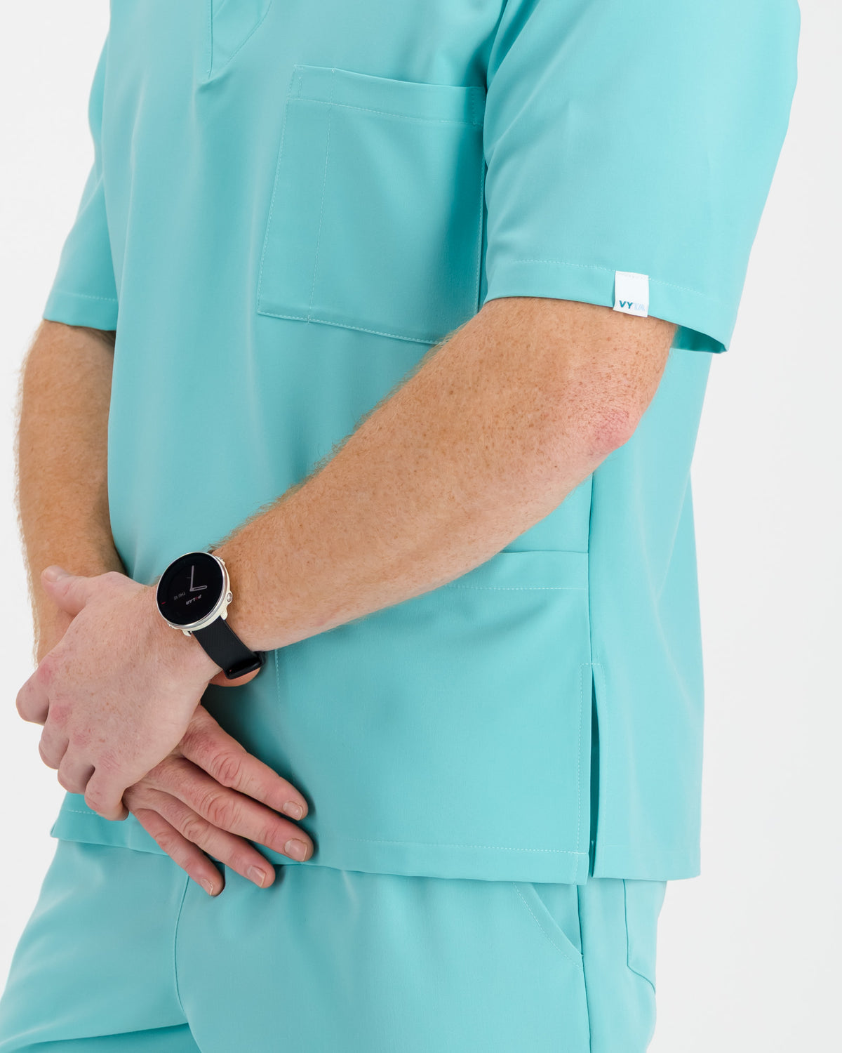 VYTA Core Mens Scrub Top - Mint
